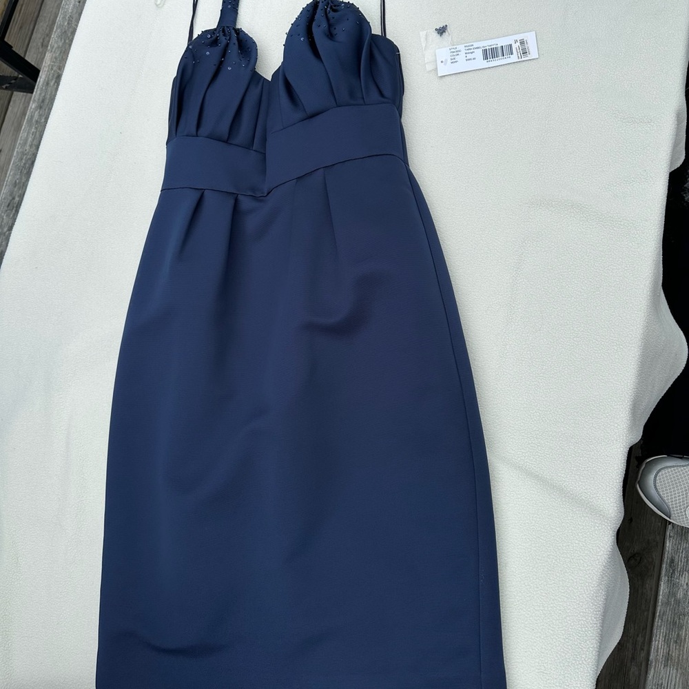 Badgley Mischka midnight blue size 8